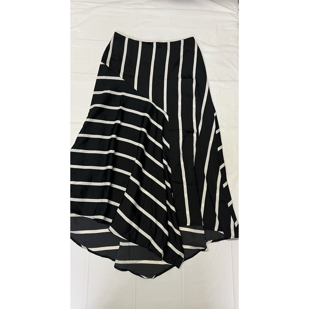 Who What Wear Black And White Striped Skirt Size 4